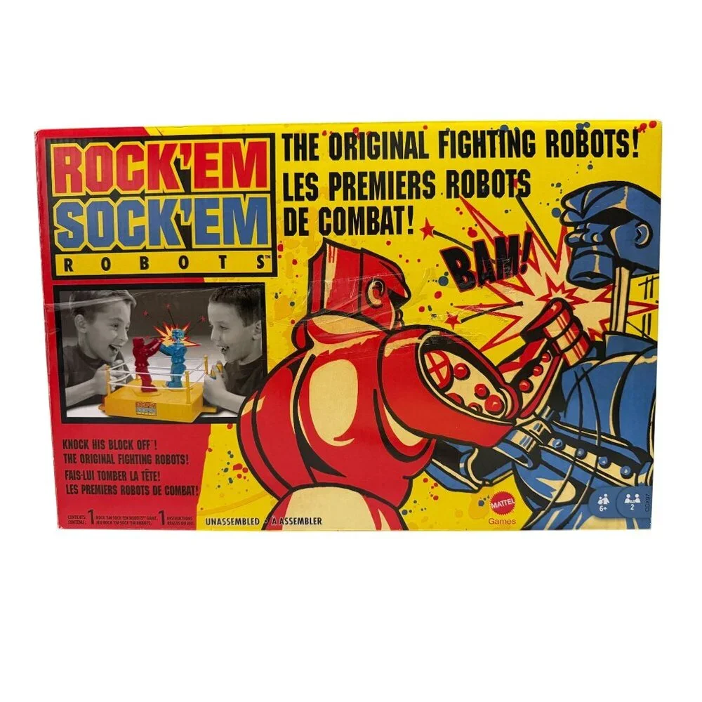 RockEm SockEm Robots Boxing Game Classic Toy 2021 with Instructions Tested Works - Picture 7 of 9